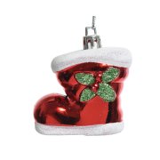 2 Suspensions Bottes de No�l (5,5 cm)