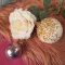 1 Boule No�l Rose Diamant et Strass Or (8 cm) - Mousse images:#1