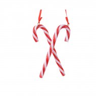 2 Suspensions Candy Canne (9,5 cm) - Plastique