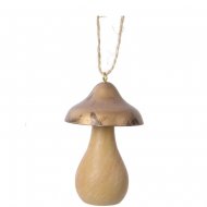 1 Suspension Champignon Pointu (7,5 cm) - Bois