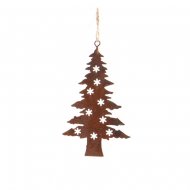1 Suspension Silhouette Sapin (12 cm) - M�tal