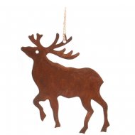 1 Suspension Silhouette Renne (13 cm) - M�tal