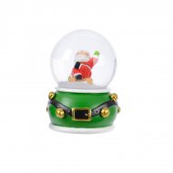 Petite Boule � Neige P�re No�l ceinture (6,5 cm)  - Rouge ou Vert