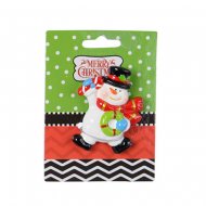 Magnet Bonhomme de Neige 2D (7 cm) - C�ramique