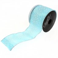 Ruban Large Bleu Pois N�1 (2,70 m - 6,3 cm)