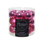 Assortiment de 24 Minis Boules Rose Flashy