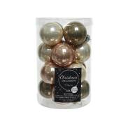 Assortiments de 16 Boules Beige Mix