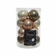 Assortiments de 16 Boules Beige Mix
