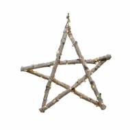 Etoile Murale Branches enneig�es LED (40 cm) - Bois