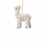 Petit Lama Blanc �  Suspendre - Tissu