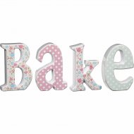 4 Grandes Lettres D�co Bake - C�ramique