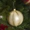 Boule No�l Beige/Or Tradition (10 cm) - Verre images:#2