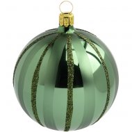 Boule No�l Verte Tradition (10 cm) - Verre