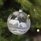Boule No�l Transparente Village (10 cm) - Verre images:#2