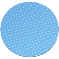 Grand Plateau � G�teau Bleu � Pois Blancs (40 cm).