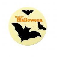 Disque Chauve-Souris Halloween (12 cm) - Chocolat blanc