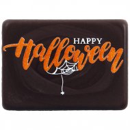 4 Plaquettes Happy Halloween (4 cm) - Chocolat noir