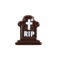 3 Pierres Tombales RIP Medium (3.5 cm) - Chocolat noir