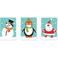 3 Minis Plaquettes No�l (3,5 cm) - Sucre