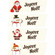 2 Plaquettes Joyeux No�l (3,5 cm)
