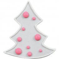 2 Sapins 2D Gris/Rose - Sucre