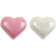 2 Demi Coeur Rose + 2 Blanc Nacr�