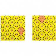 5 Carr�s Multi Poussins (3 cm)