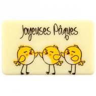 5 Plaquettes Joyeuses P�ques Poussins - Chocolat