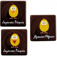 3 Carr�s Joyeuses P�ques Poussins