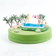 Kit D�co Piscine et Palmiers