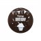 1 Disque Happy Birthday (12 cm) - Chocolat au lait images:#0