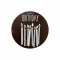 1 Disque Happy Birthday (12 cm) - Chocolat au lait images:#1