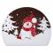 2 Embouts de B�che Bonhomme de Neige  - Chocolat Noir images:#0