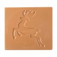 2 Embouts de B�che Renne Relief - Chocolat Caramel