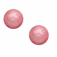 2 Boules Disco Rouge  (2,2 cm) - Chocolat Blanc