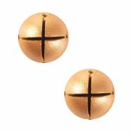 2 Boules Jingle Bells  (2 cm) - Chocolat Noir