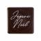 5 Petites Plaquettes Joyeuses No�l  (3 cm) - Chocolat Noir images:#0