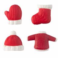 4 Habits Chaud No�l (2,5cm) - Chocolat Blanc