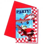 6 Invitations Planes