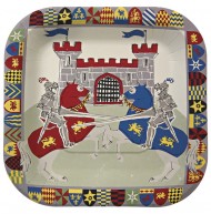 12 Assiettes Preux Chevaliers