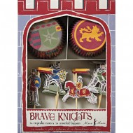 Kit 24 Caissettes et D�co � Cupcakes Preux Chevaliers
