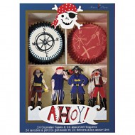 Kit 24 Caissettes et D�co � Cupcakes Pirate Smile