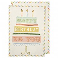 1 Carte d'Anniversaire Happy Birthday To You