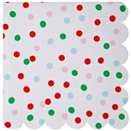 20 Petites Serviettes Jolly P�re No�l