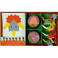 Kit 24 Caissettes et D�co � Cupcakes Dino Friend