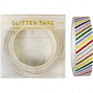 Ruban adh�sif Rayures Multicolores Glitter