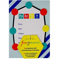 8 Invitations Funny Science