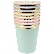 8 Gobelets Pastel Rainbow