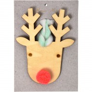 D�coration de Sapin Renne - Bois