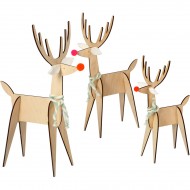 3 D�coration Rennes (34 cm) - Bois